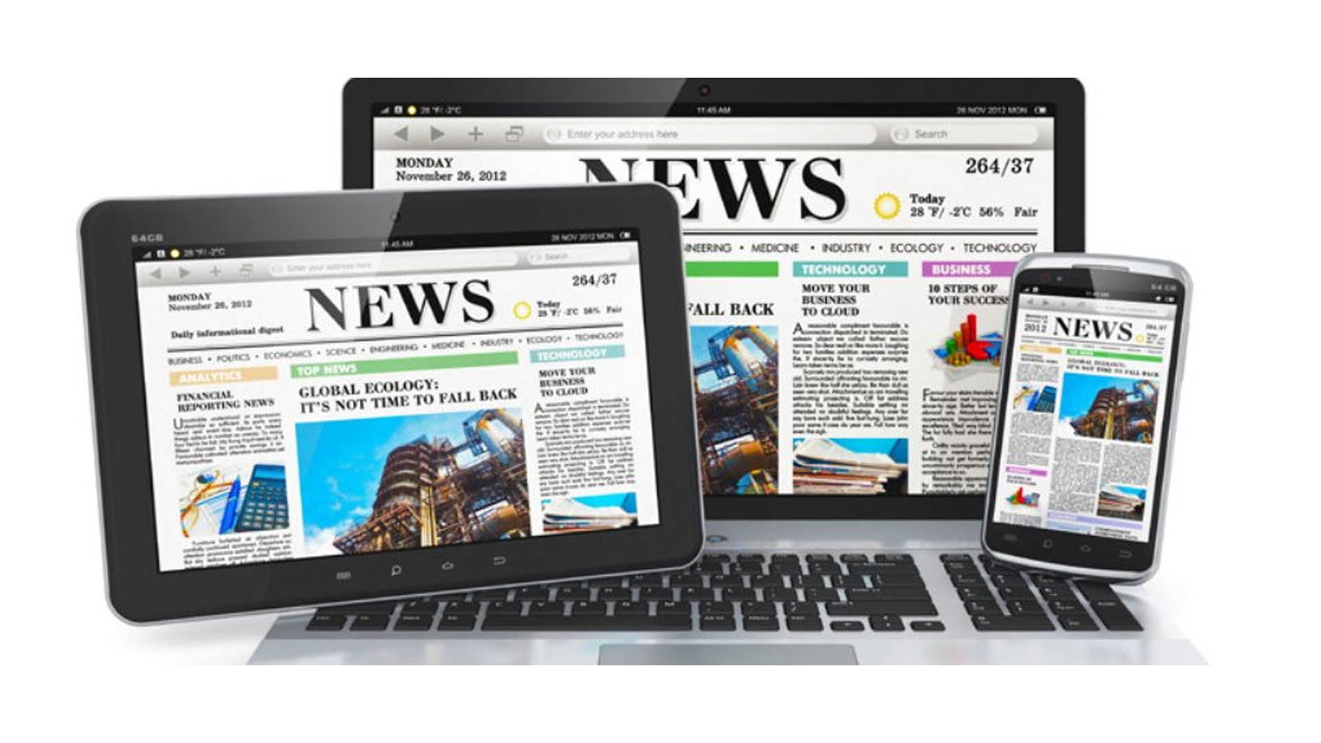 Leggere i giornali online