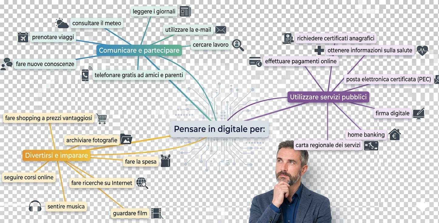 mappa come usare il digitale nella vita quotidiana